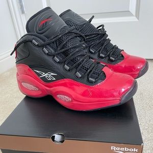 Reebok Question 1 mid Red/black sz 10